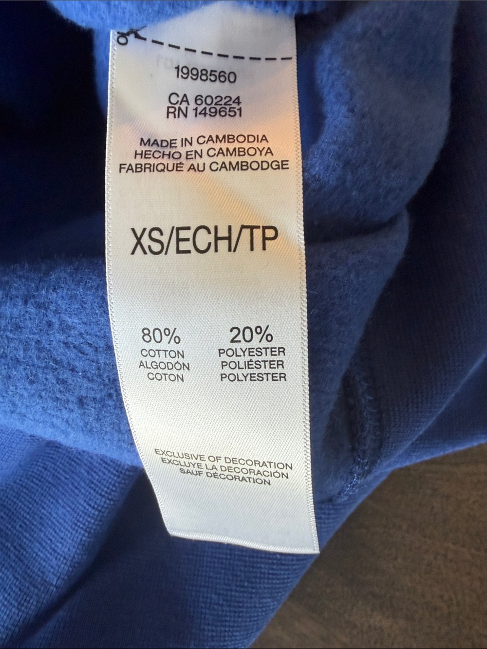 Esprit women's Crewneck Sweatshirt in Bright Blue - Picture 4 of 4